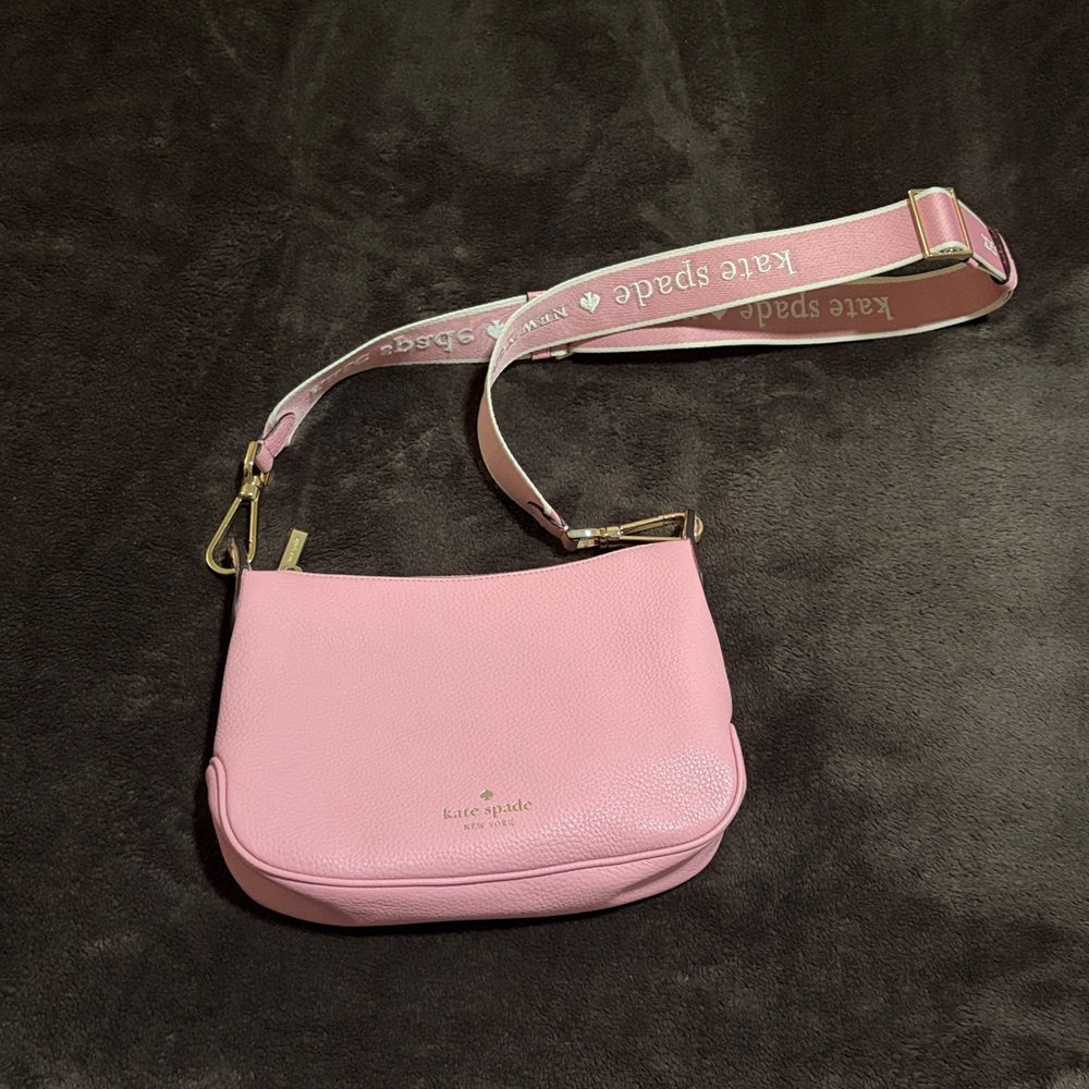 KATE SPADE NEW YORK PEBBLED LEATHER BRIGHT CAR ROSIE SMALL CROSSBODY BAG - Picture 15 of 15